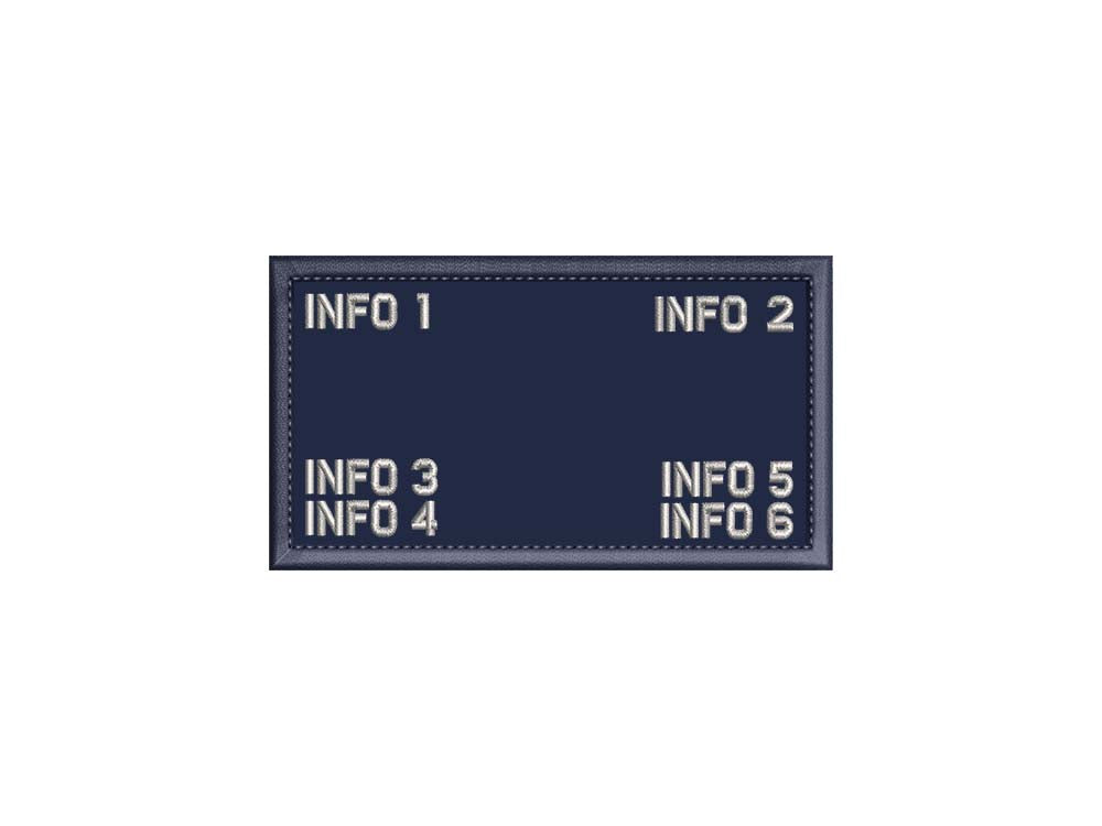 Navy NWU Digital- Plate carrier flak patch - 2.25" x 4" embroidered patch on Navy NWU Digital Fabric with a Navy edge trim – Hook Fastener (Copy)