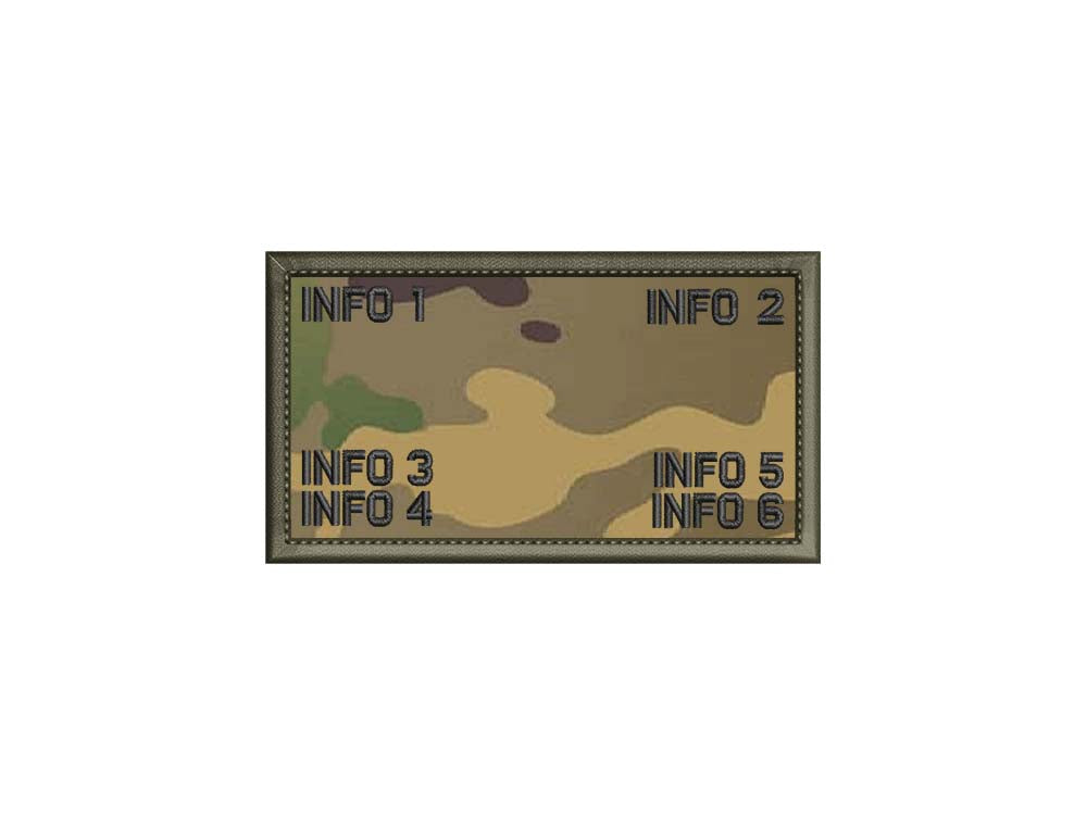 Navy NWU Digital- Plate carrier flak patch - 2.25" x 4" embroidered patch on Navy NWU Digital Fabric with a Navy edge trim – Hook Fastener (Copy)