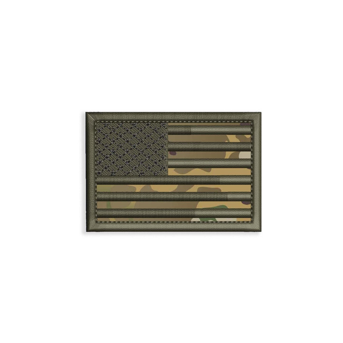 USA Flag - 3x2 morale patch - Embroidered - Sew On OR Hook Fastener