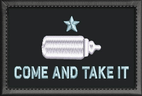 Tactical Parent Life - Come and take & Embrace the suck Embroidered patch 3x2 inch Hook fastener with black edge finish