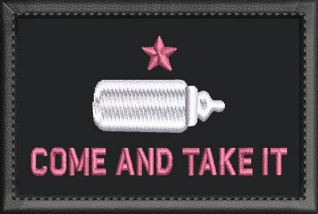 Tactical Parent Life - Come and take & Embrace the suck Embroidered patch 3x2 inch Hook fastener with black edge finish