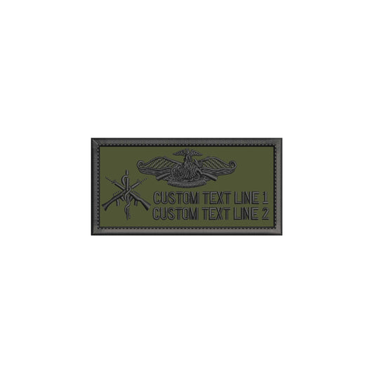 2X4 Inch US Navy FMF Warfare - Embroidered with hook fastener