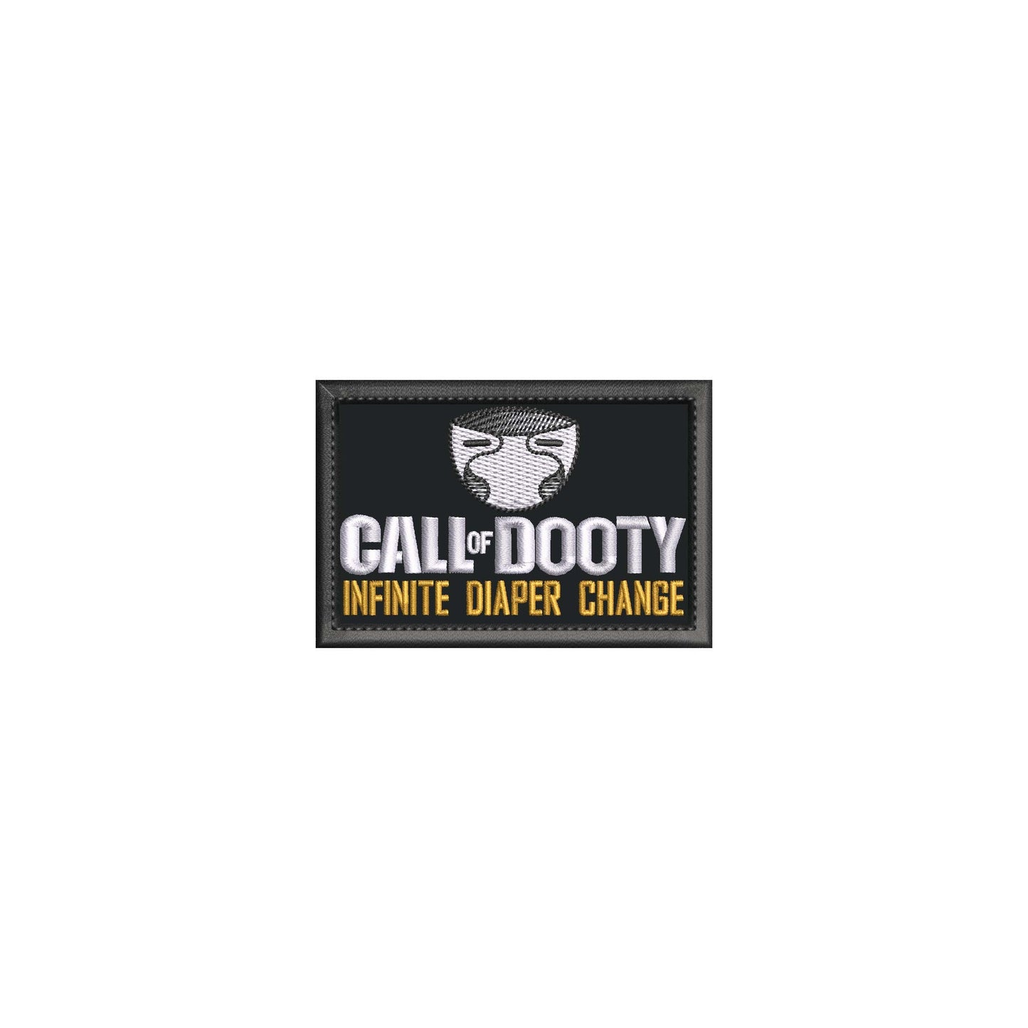 Call of Dooty - parent diaper bag patch - Funny morale 2X3 Inch Embroidered Patch with Hook backing